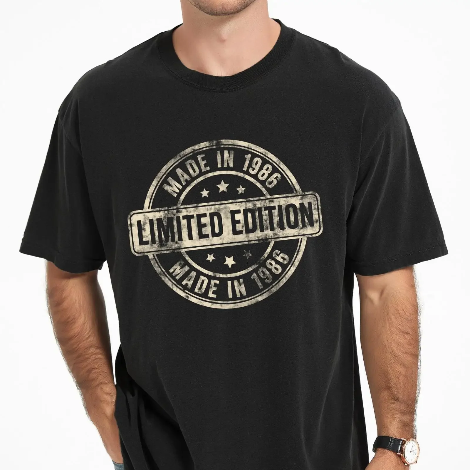 Vintage Made in 1986 Limited Edition T Shirt 40th Birthday for Men Born Turning 40 vintage Washed Slightly designer clothes