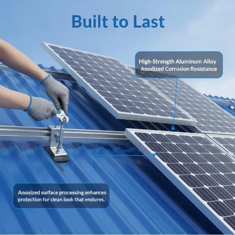 L-Foot/L-Feet Mount Aluminum Bracket For Solar Panel Rail Support Livable Decoration Bracket Accessories