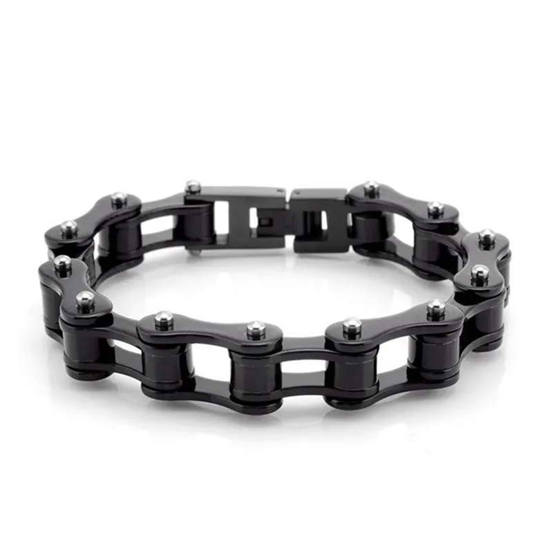 Men Bracelets,Punk Biker Bicycle Motorcycle Multicolor Chain Link Bracelets For Men,Stainless Steel Jewelry Dropshipping