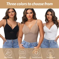 Women Cross Tummy Control Shapewear Sexy Mesh Slimming Waist Briefs Bodysuit Thin Breast Cup Body Shaper Butt Lifter Smooth Body - Image 3