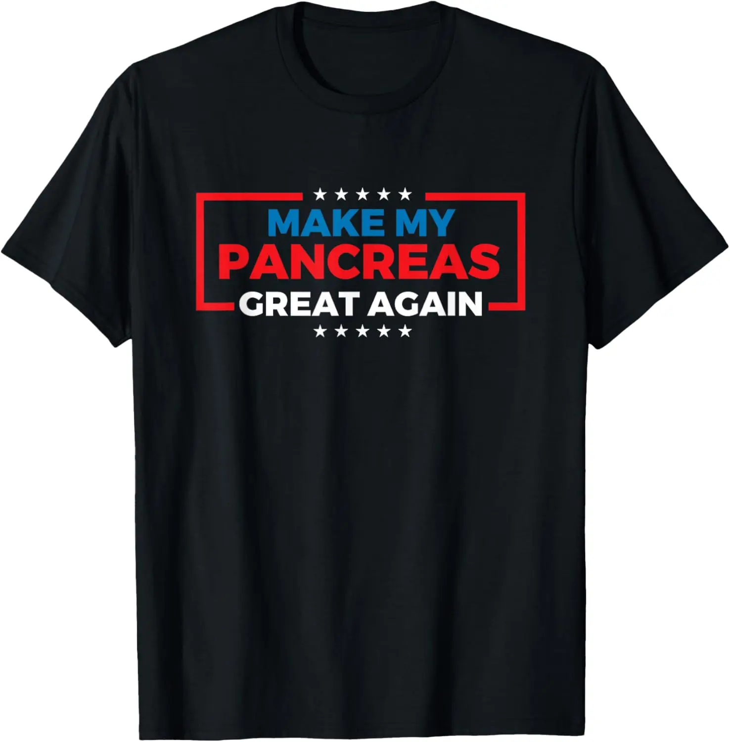 Make My Pancreas Again - Diabetes Awareness Diabetic T-Shirt 100% Cotton Trendy Y2K Short-Sleeve Tee – Soft, Quick-Drying, &