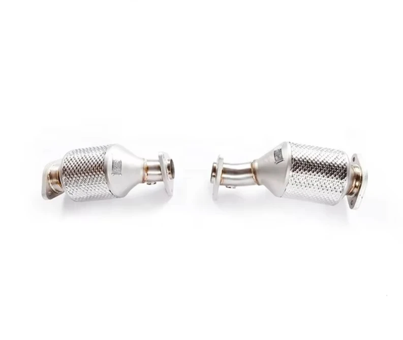 High Performance Exhaust Muffler Catback Downpipe With Heat Shield & Exhaust Tips Fit For Nissan Patrol 4.0 5.6 MY 2017 Header