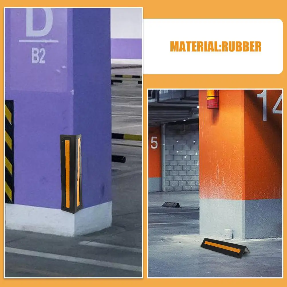 واقيات زوايا مطاطية لوقوف السيارات، شرائط مضادة للتصادم، واقيات مصد عاكسة للتحذير من حركة المرور، حماية شديدة التحمل