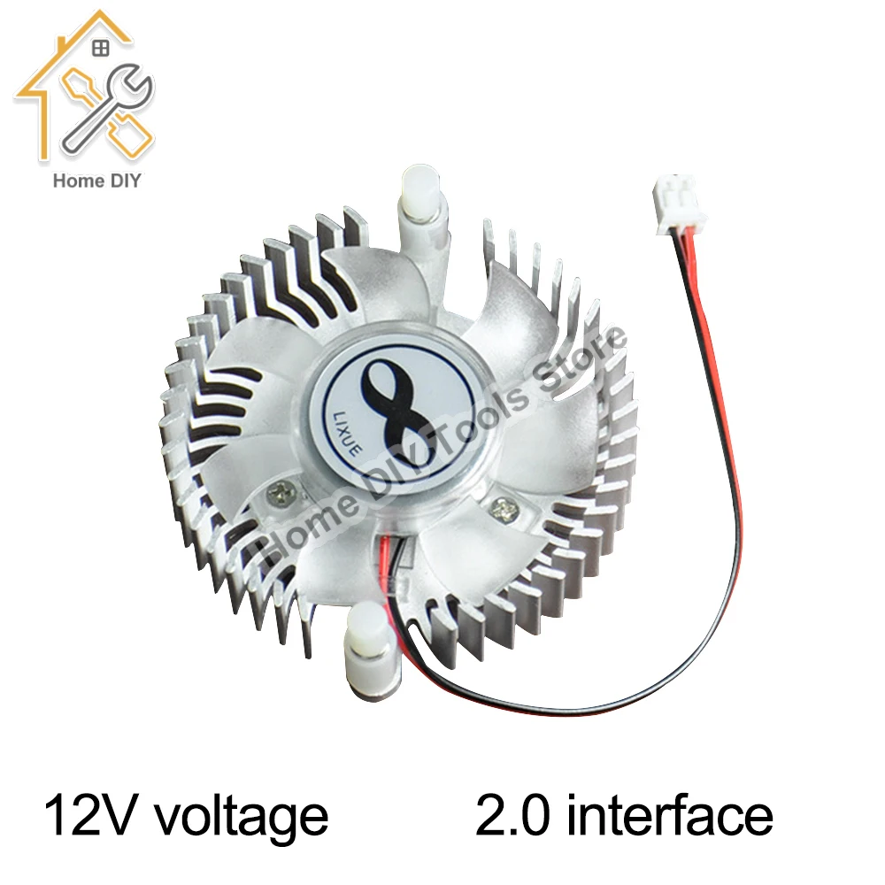 Aluminum Heatsink with fan for 1W 3W 5W 10W COB High Power LED light Cooling Cooler DC12V