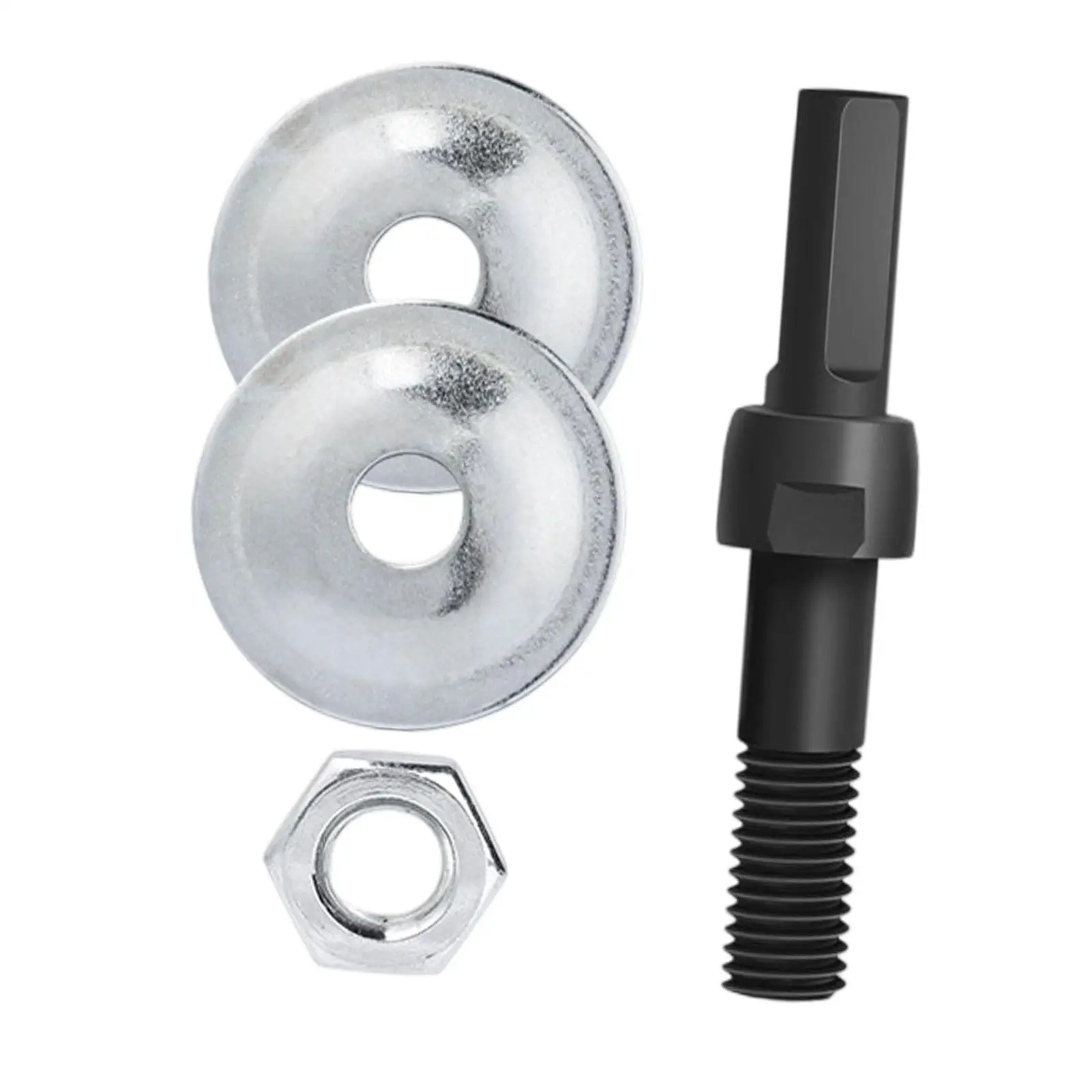 

Grinding Wheel Connector Replacement 1 Set Grinding Wheel Shaft Accessories Easy to Install and Use Metal Steel Connecting Shaft