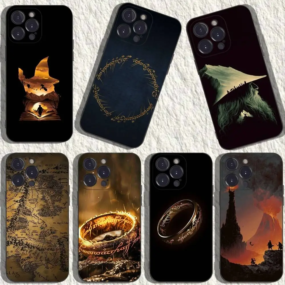 

Movie The L-Lord R-Rings Phone Case For iPhone 16,15,14,13,12,11 Plus,Pro Max,XS,X,XR,SE,Mini,8,7,Soft Silicone Black Cover