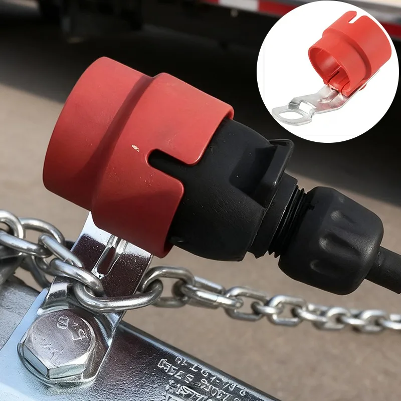 

Trailer Plug Holder 7 Pin 13 Pin Socket Mount Bracket Towbar Parking Cover Protector for Caravan Towing Hitch Accessories Red