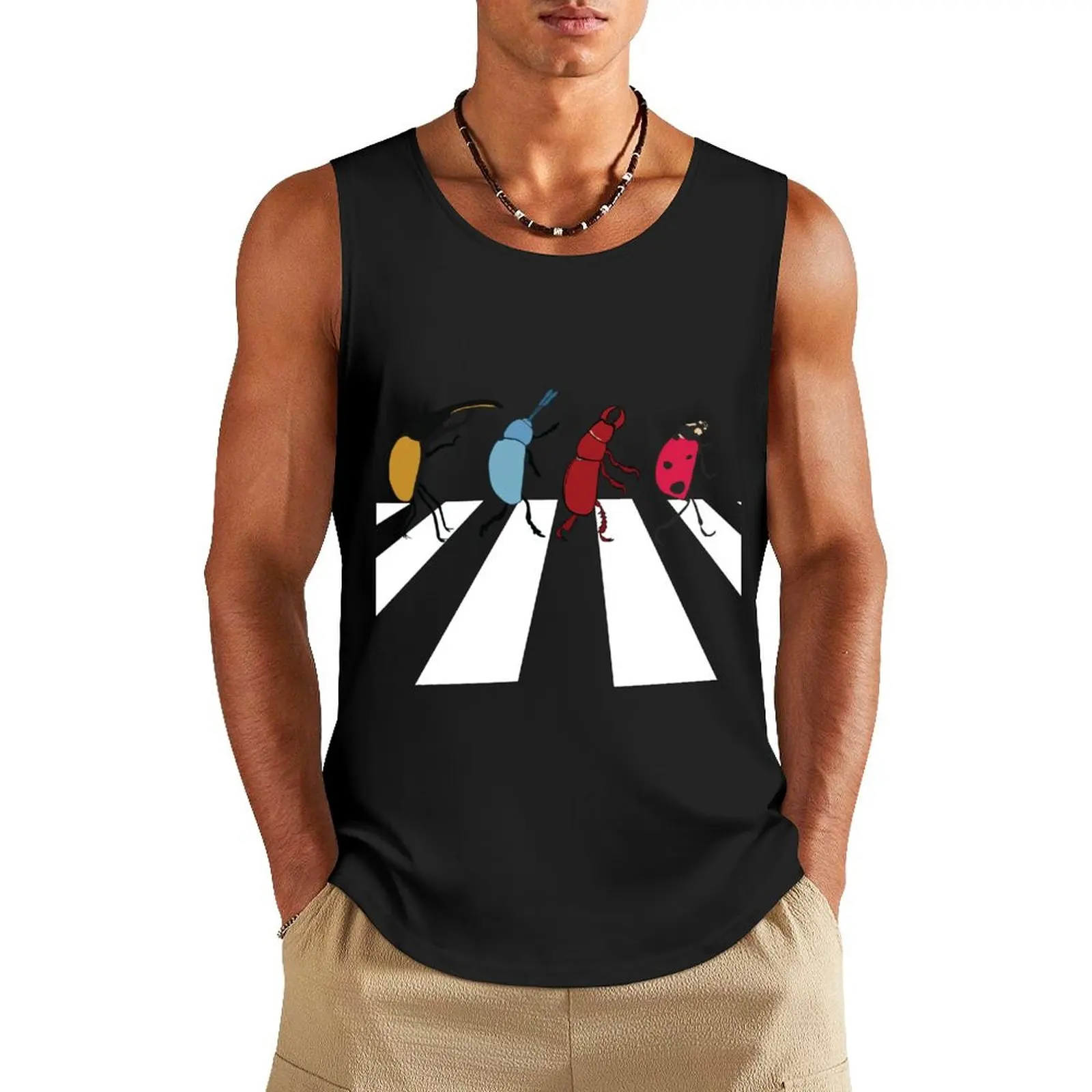 The Beetles Tank Top Clothing sleeveless shirt man gym Gym man