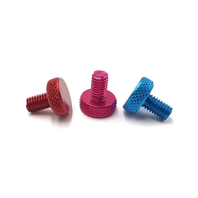 

Knurled Thumb Screw Aluminum Alloy Manual Screw M3 M4 M5 M6 for Easy Adjustment Fastening