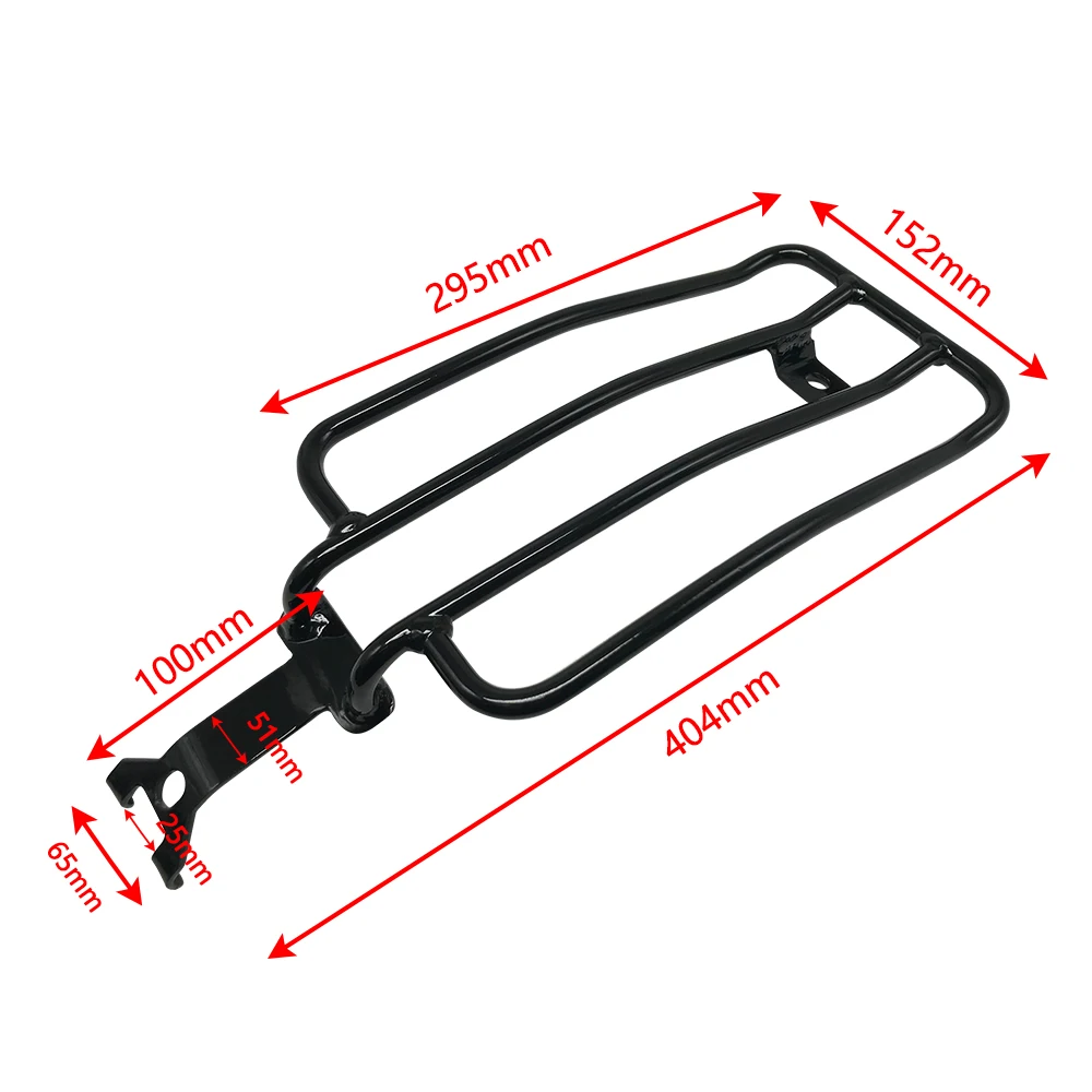 Motorcycle Luggage Rack For Harley Nightster 975RH975 RH975S 2022-2025 Stainless Steel Single-Person Rear Rack Rear Seat Rack