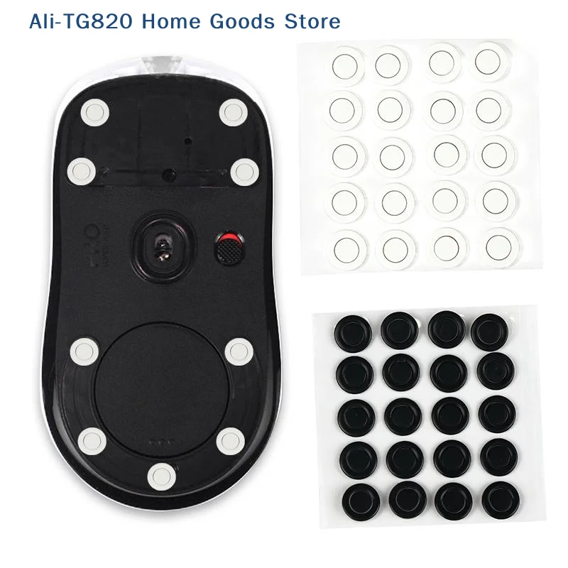 [TG820]20pcs/pack Ultraglide Doughnut Mouse DIY Universal Round Control Speed ICE Version 7mm Glides Feet Prevent Collapse