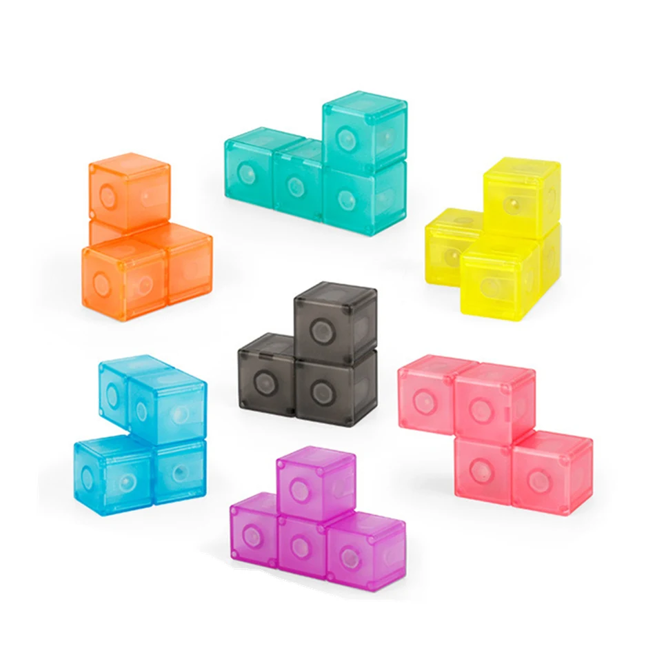 Montessori Luban แม่เหล็ก Cube 3D Twist บล็อกตัวต่อปริศนาห้องเรียนความเร็ว Cube สำหรับของเล่นเพื่อการศึกษาเด็กสมาร์ท Action ของเล่น