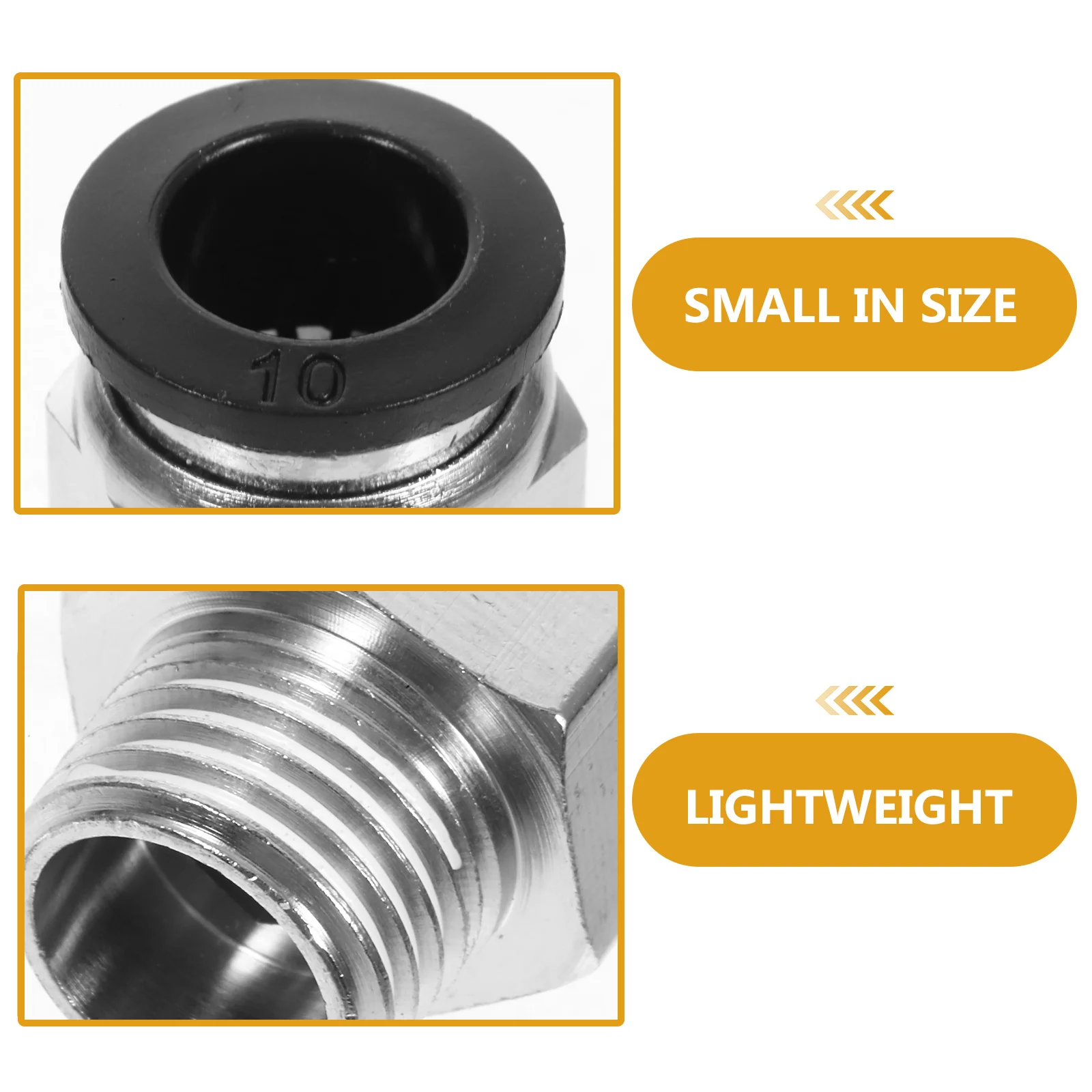 

10pcs Quick Connect Fittings 1/4" Npt Push In Air Fittings For Pneumatic Tools Hose Connector Airtight Durable Joint Solution