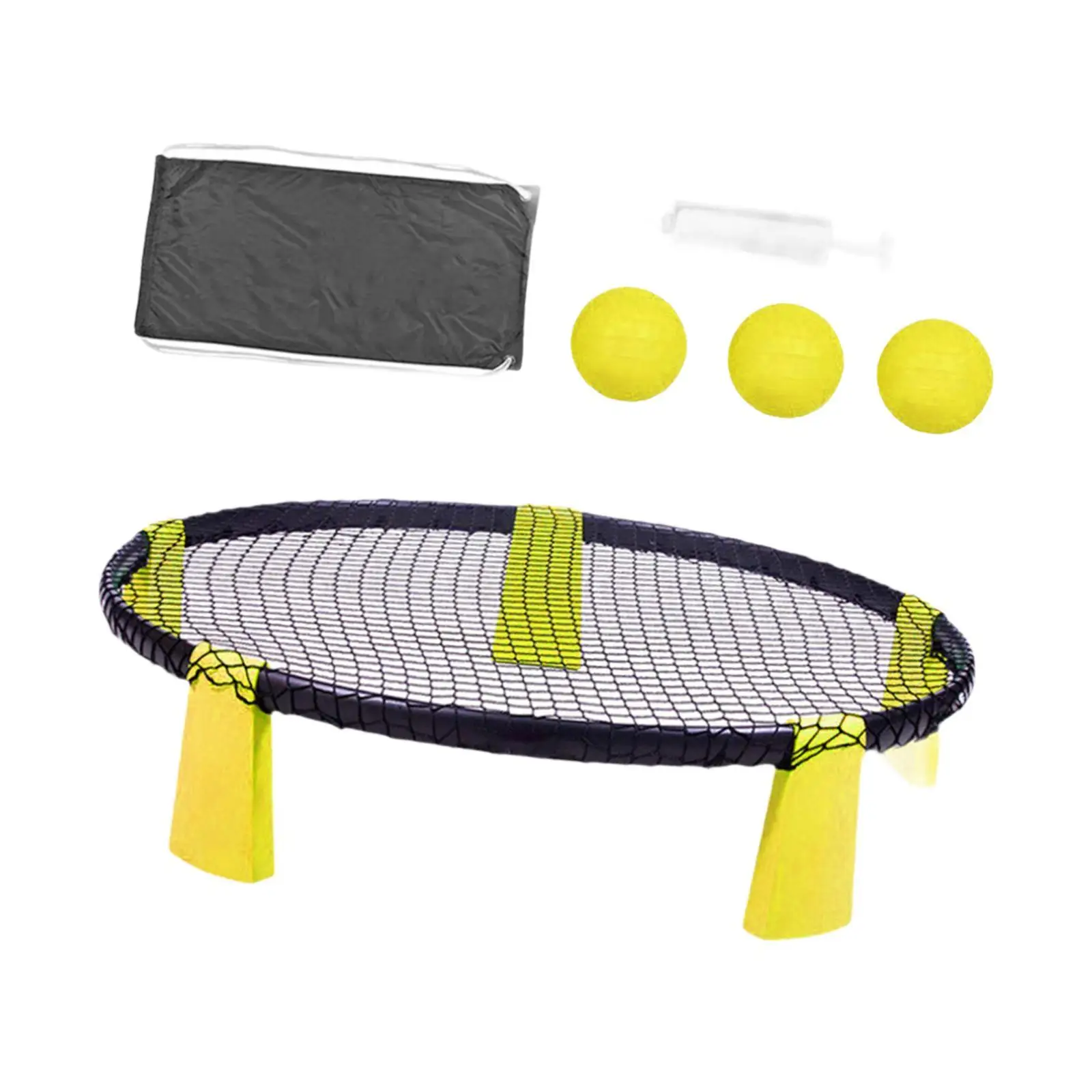 

Beach Volleyball Game Set Roundnet Game Set with Drawstring Bag Outdoor Ball Round for Lawn Garden Backyard Indoor Outdoor Yard