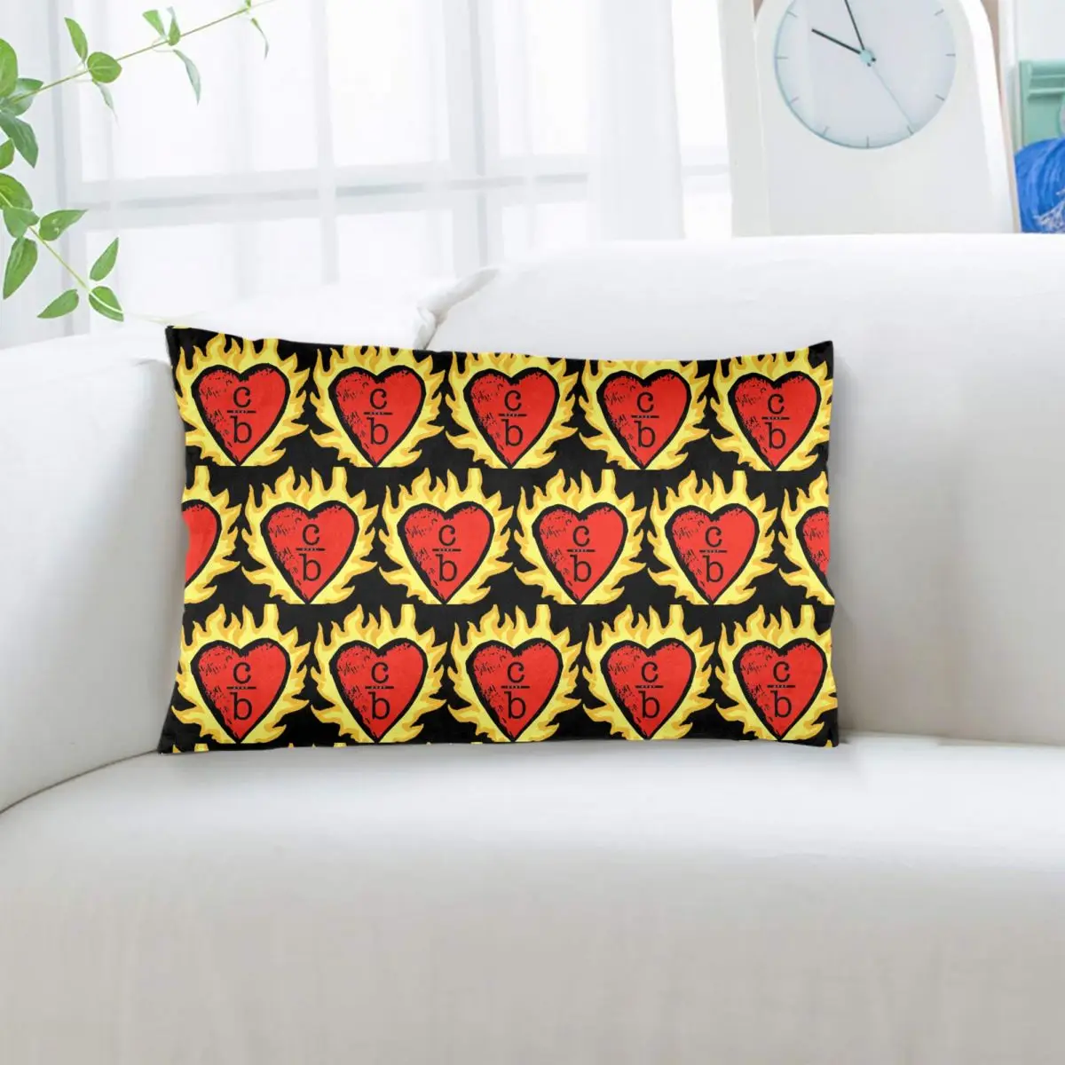 Clothes Over Bros Heart Logo Rectangle Pillowcase Cushion Cover Decorative Bedroom Bed Home Comfort Throw Pillow