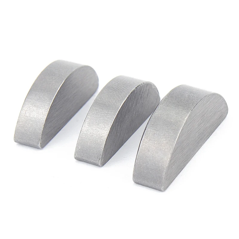 2/ 5/ 10/ 20/ 50pcs M2 M2.5 M3 M4 M5 M6 M8 M10 A3 Carbon Steel Woodruff Keys Metal Flat Semi-circular Half-Moon Bond Key