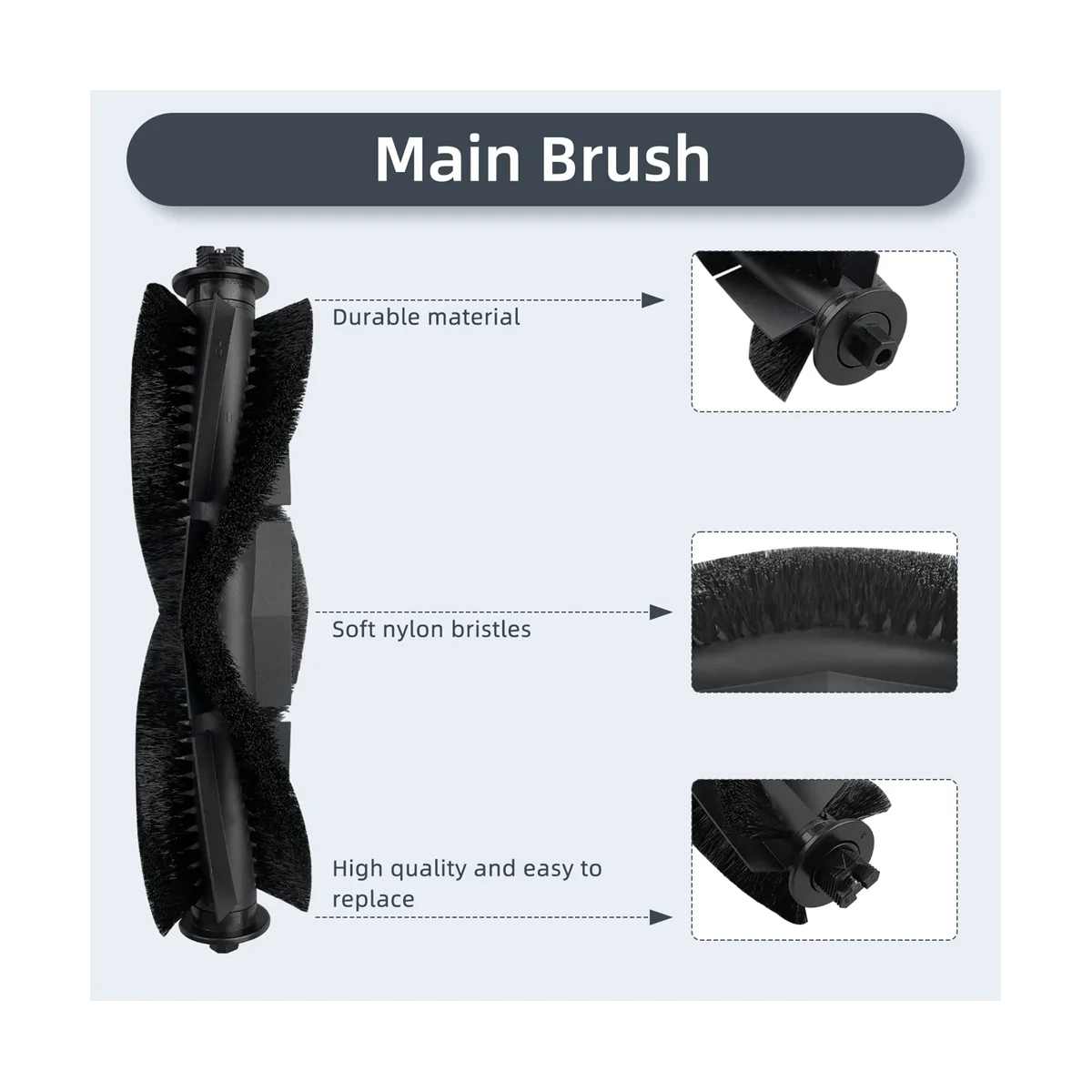 الفرشاة الجانبية الرئيسية للروبوت فراغ ، فلتر Hepa ، ممسحة الملابس ، خرقة ، قطع الغيار ، G8000 ، G8000 برو ، G20