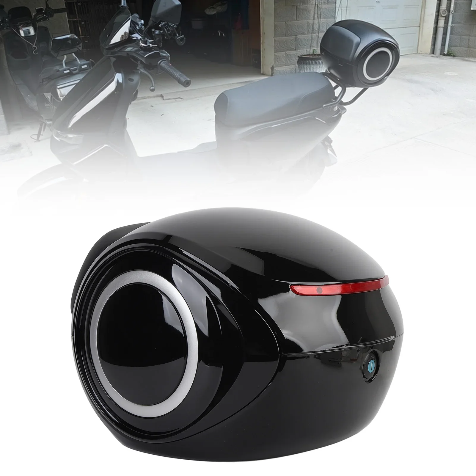 

32L Motorcycle Top Case Top Tail Rear Luggage Storage Cases Portable Trunk Tail Bag For Motorcycles Scooters Electric Bikes