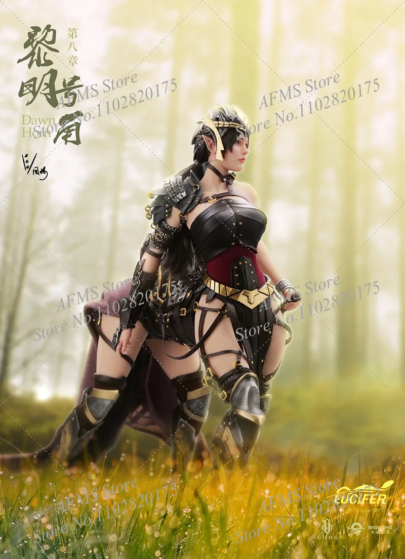 LUCIFER LXF2309 1/6 Scale Collectible Figure Dawn Horn Elegant Battle Goddess 12Inch Women Soldier Action Figure Model