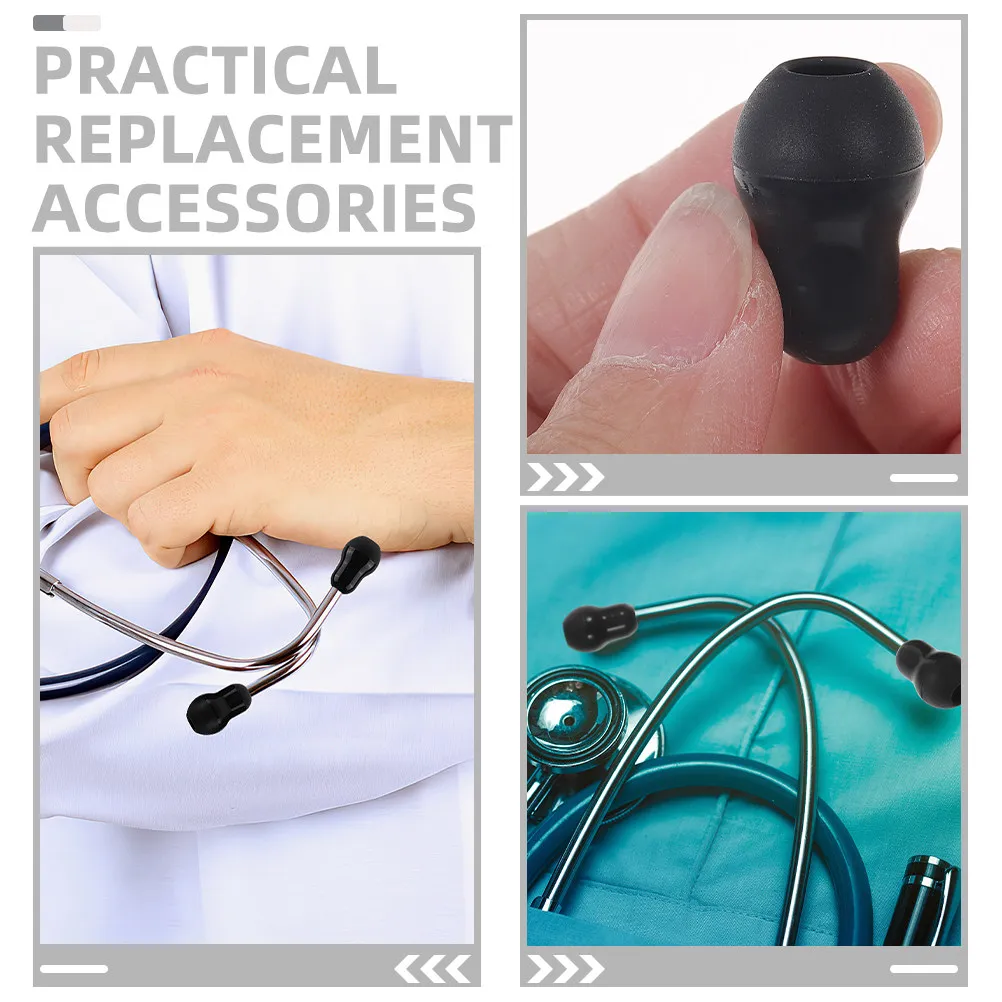 Silicone Stethoscope Ear Tips 5 Pack Soft Sealing Universal Replacement Earpieces for Medical Students