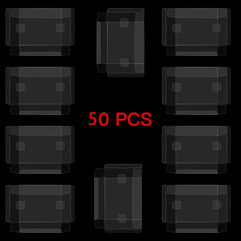 50pcs Clear Plastic Protection Box Display Case Cartridge Box Protector Sleeve PS3 PS4 PS5 Blu-ray XBOXONE Game