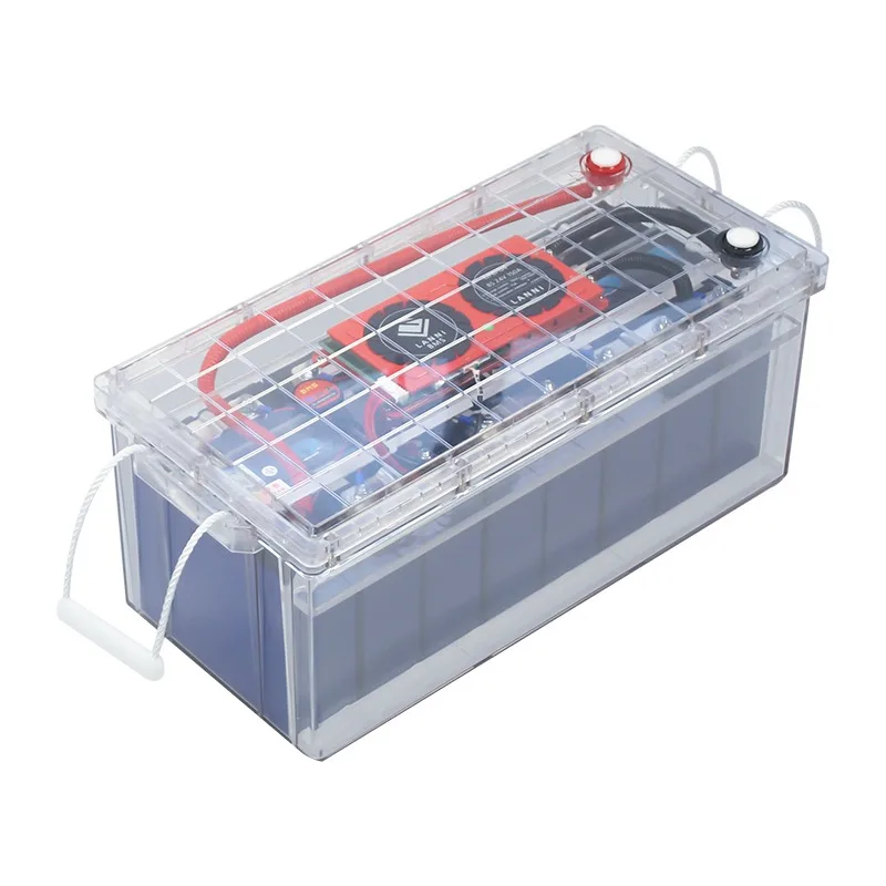 Hot Product LiFePO4 12.8V 24v 100Ah 200AH 300Ah Battery Black Transparent Shell