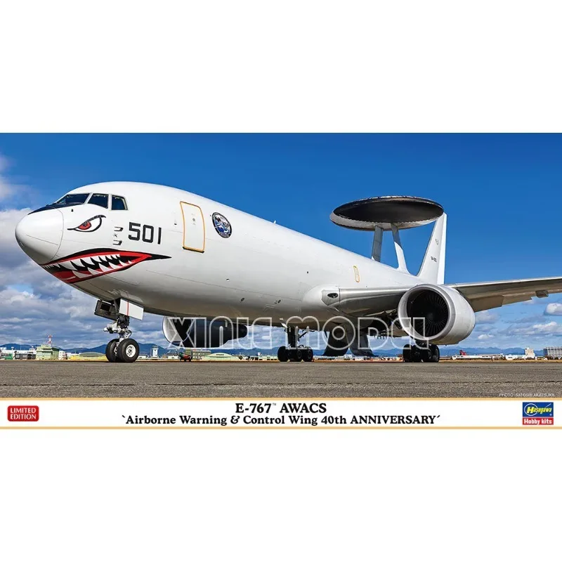 

Hasegawa 10860 E-767 AWACS Airborne Warning and Control Wing 40th Anniversary 1/200 Scale Model Kit DIY Collection Gift