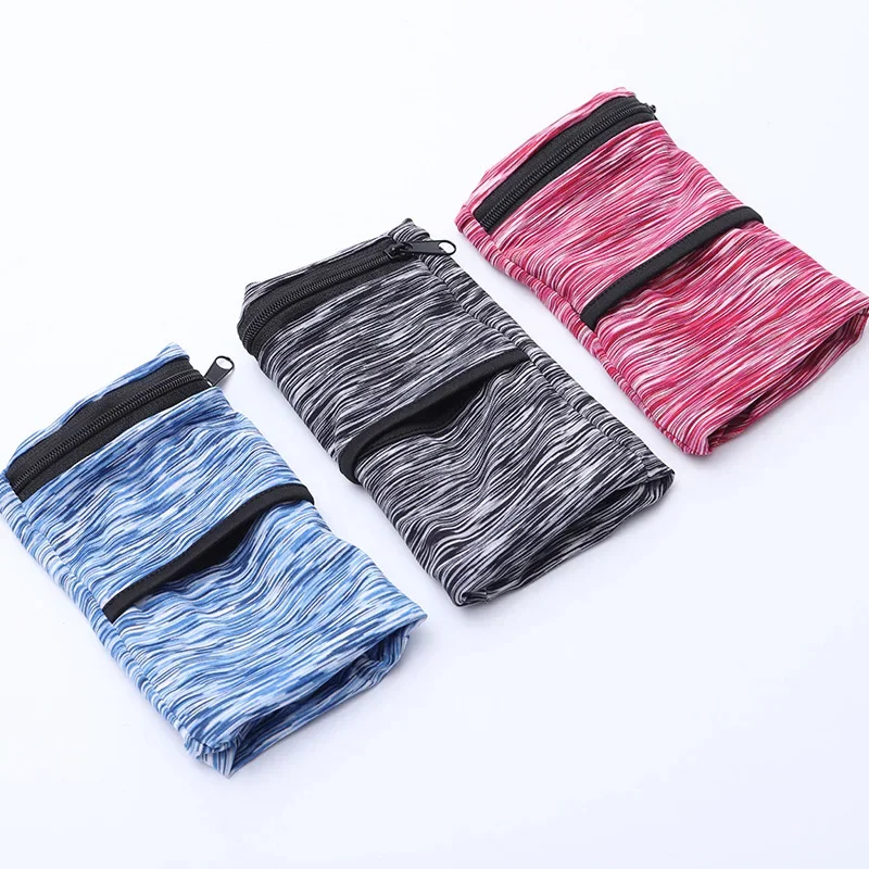 Running Sports Arm Bags Lightweight Zipper Wrist Wallet Pouch for Phone Key Card Sweatband Gym Fitness Cycling Wristband Arm Bag