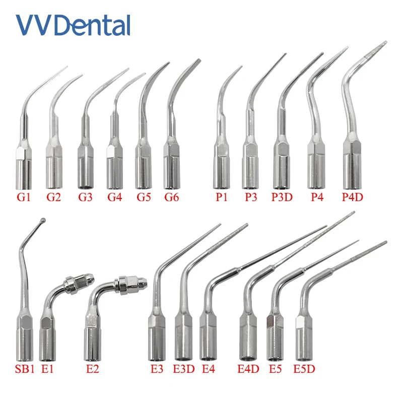 VVDental Ultraschall-Scaler-Spitze für Woodpecker UDS EMS Handstück, Zahnsteinentfernung, Parodontologie, Endodontie, Zahnreinigung, Dentalwerkzeuge – Detail 1