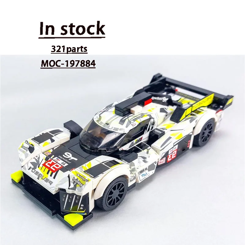 

MOC-197884 Новая классическая модель спортивного гоночного автомобиля 9X8, 321 шт., детская игрушка-строитель на день рождения для мальчиков