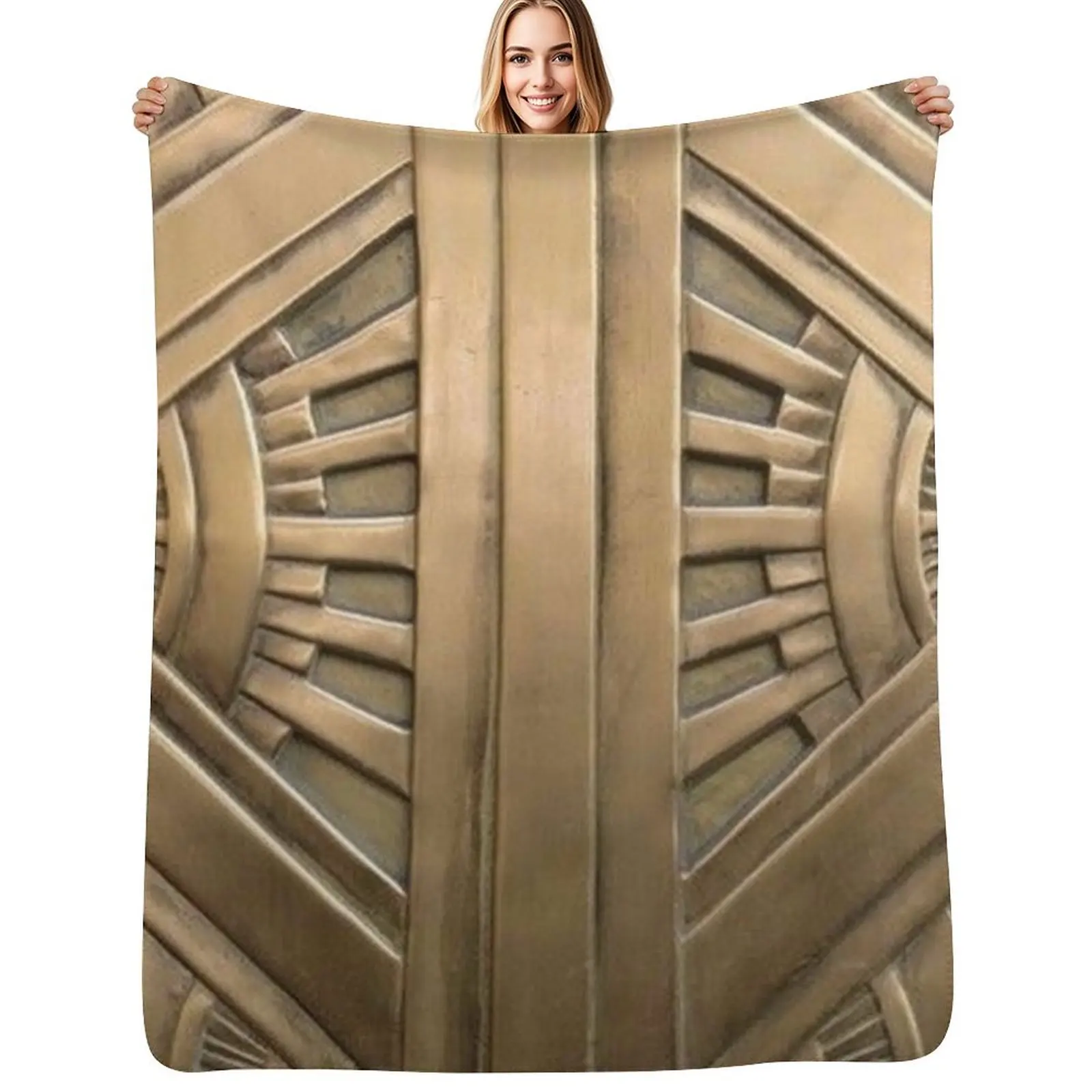 Art déco, vintage, elegante, chic, era de 1920, bronce, hermoso, The Great Gatsby, manta suave para dormitorio, manta suave para dormir por la noche