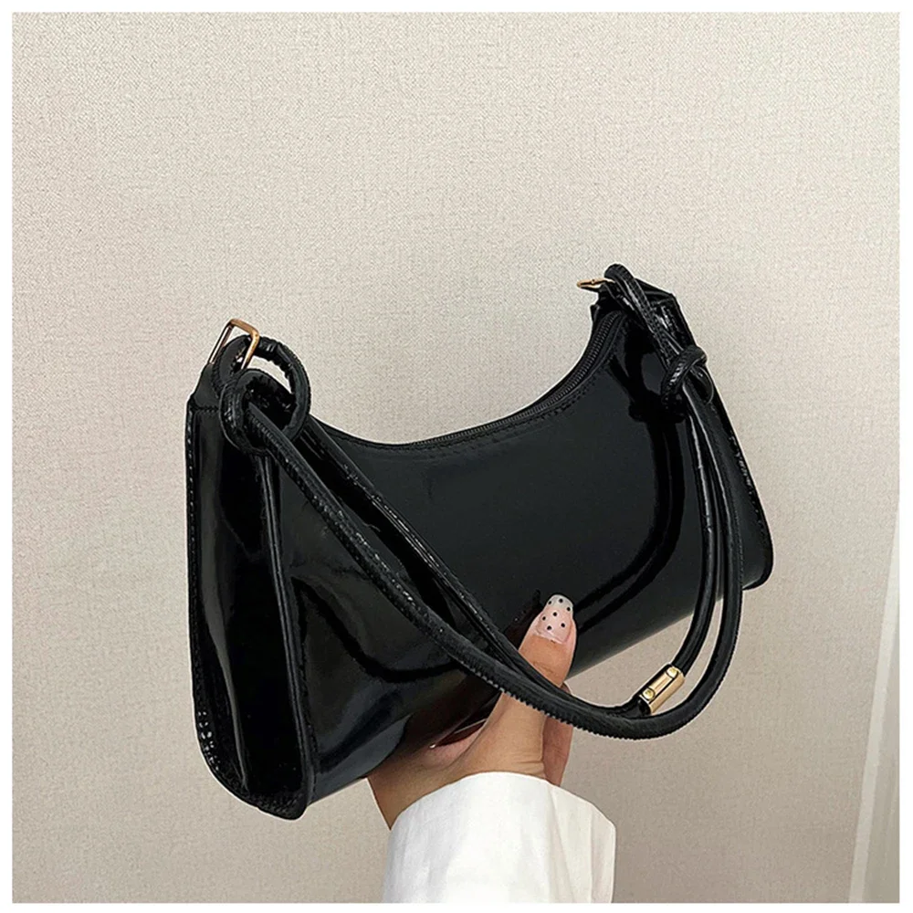 

Retro Versatile Underarm Bag Women's Trendy Fashion Elegant Mini Bag 2025 New Spring Summer Style Simple Solid Color PU Bags