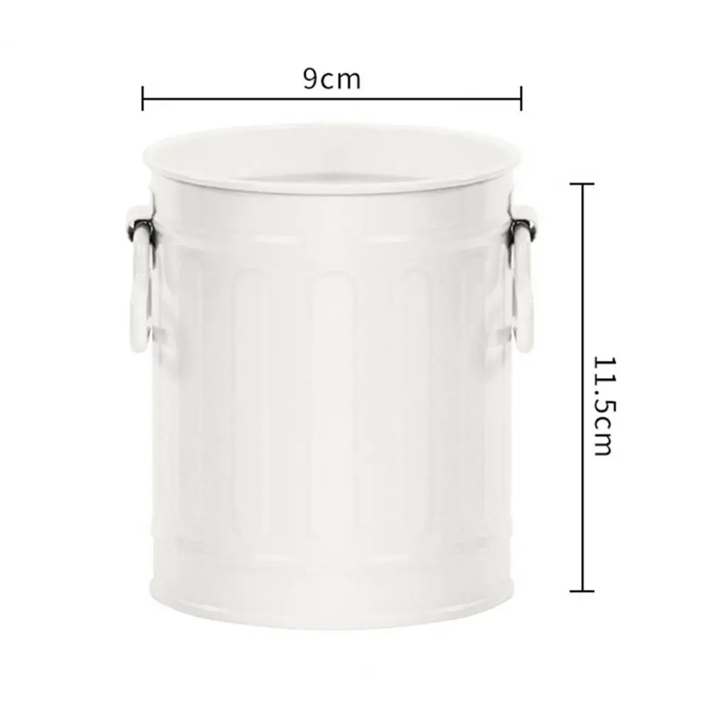 ヴィンテージアイアンペンホルダーデスクオーガナイザーアメリカ風クリスマスメイクブラシ収納バケット学生学用品