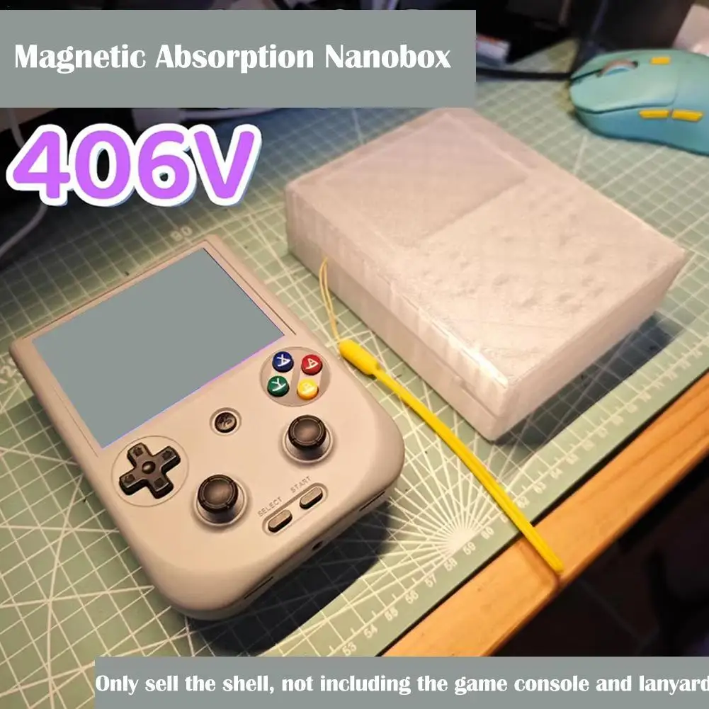 Protective Shell Storage Box For Ambernick Rg406V Game Console Protective Case With Magnetic Opening Closing 3D Printed Product