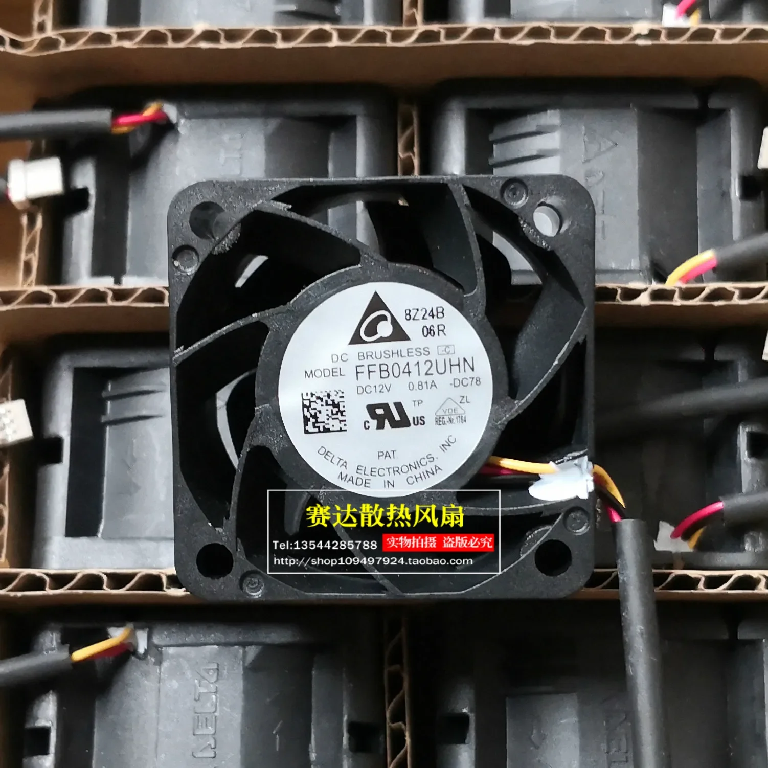 JFG For DELTA FFB0412UHN 4028 12V 0.81A 3 Lines Wire Large Air Volume Cooling Fan 40*40*28mm
