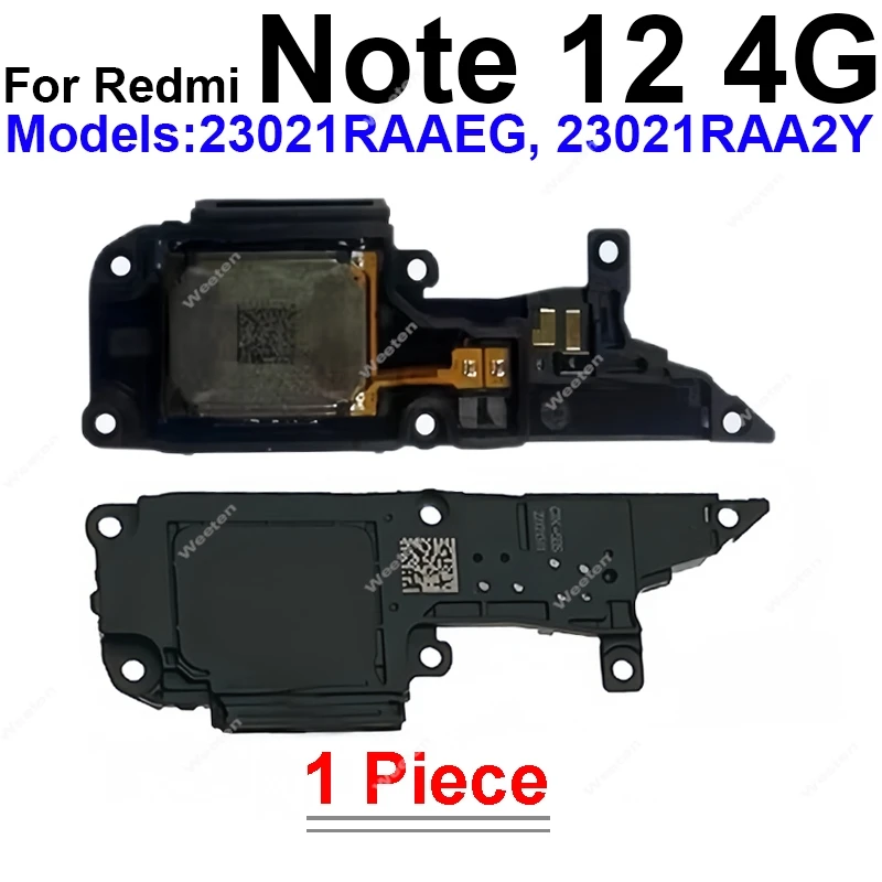 LounderSpeaker Buzzer Module For Redmi Note 12 12S 12R 12T Pro 12 Pro+ 12 Discovery Speed 4G 5G Bottom Speaker Ringer Parts