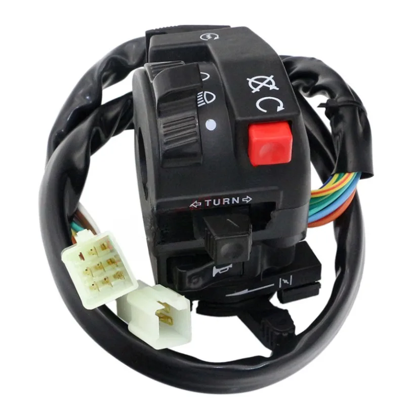 Motorcycle Electric Start Switch Horn Turn Signals Indicator Switch Far Near Light Button For ATV  Etc image 4