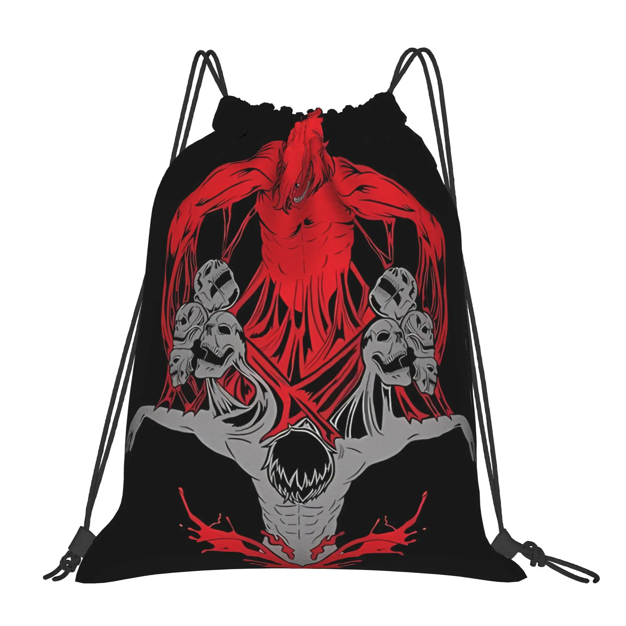 Eren Titan aAttack-on-Titan Portable Travel Riding Gym Drawstring Storage Sporty Backpacks