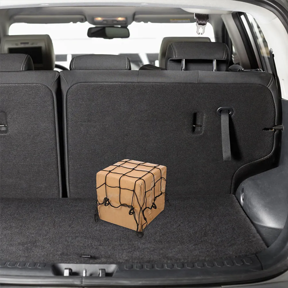 

1 set Car Roof Cargo Net Durable Bungee With Plastic Hooks Storage For Suv Motorcycle Camping Travel Vehicle Accessories Roof