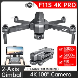 3KM oryginalna dron Gimbal kamera SJRC F11S 4K Pro GPS 4K EIS bezszczotkowa fotografia lotnicza 5G WIFI FPV RC zdalnie sterowany Quadcopter drony