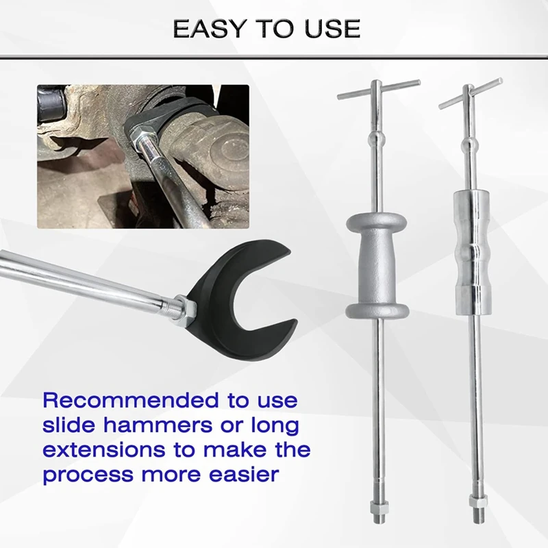 Inner CV Axle Removal Tool With Nut,Front Wheel Drive Axle Pulley Attachment