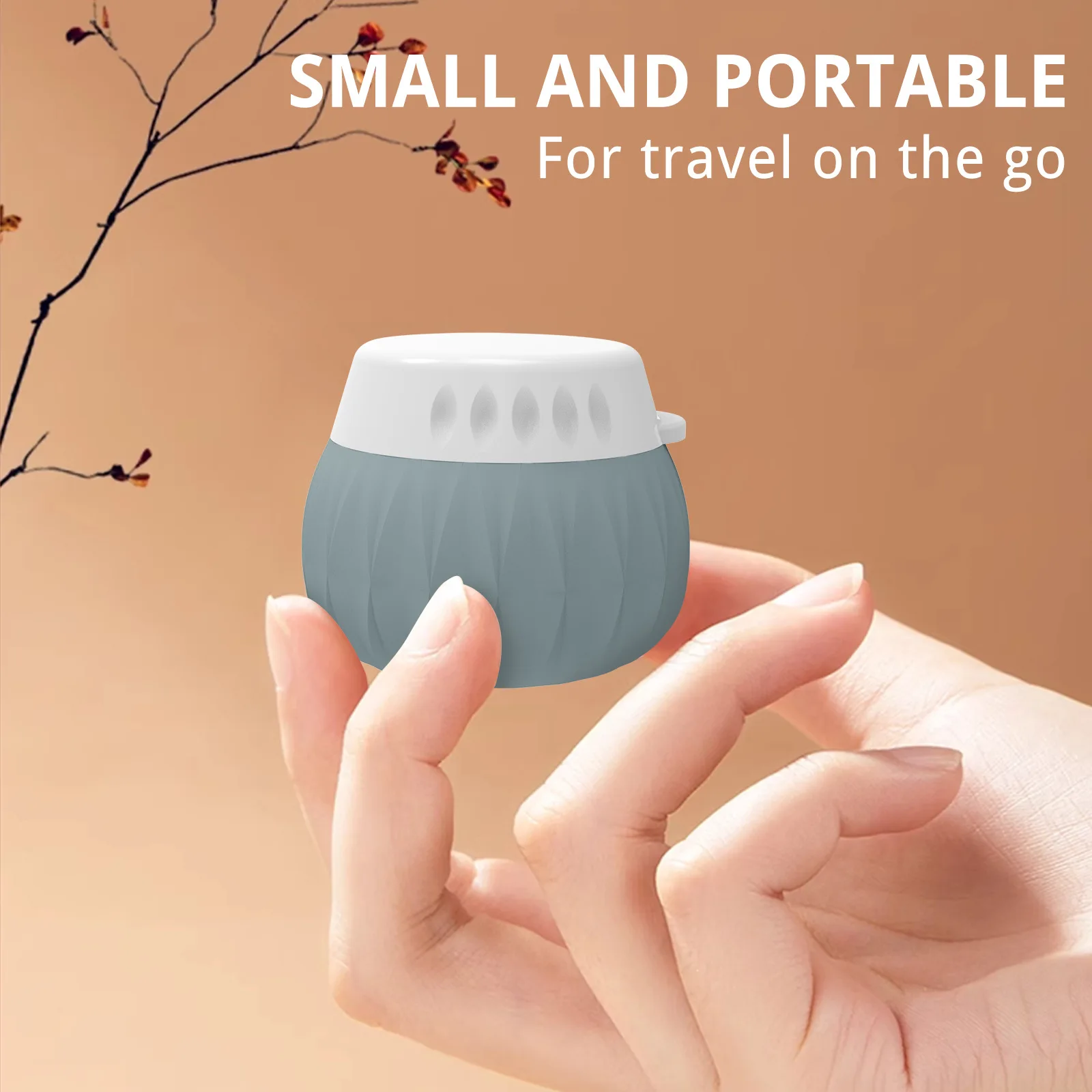 4 pcs/set Travel Containers for Toiletries, 40ml Travel Size Silicone Cream Jars, Leak-proof Travel Essentials with Lid