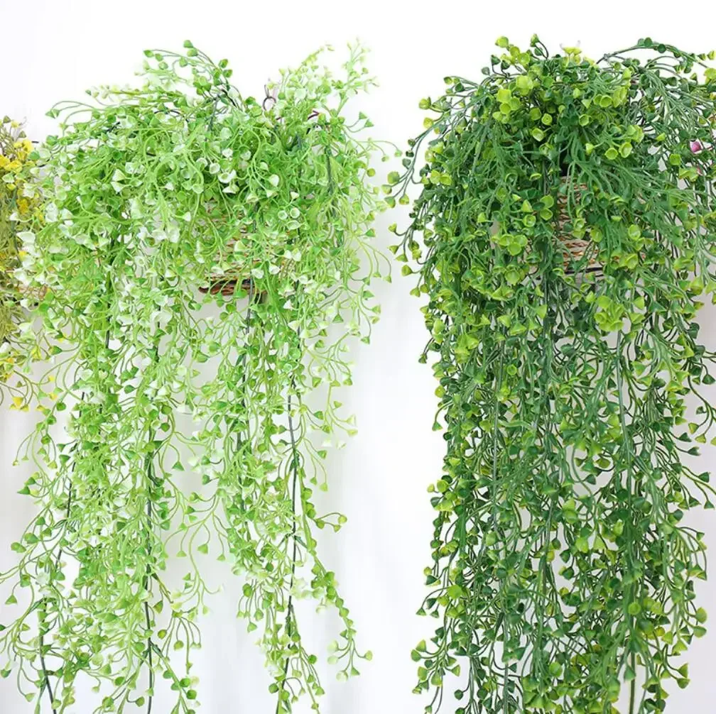 80cm（31.5in） Artificial Admiralty Willow Wall Hanging Flower Vine Faux Wreath Fake Garland Leaf Ratten Home Garden Balcony Decor