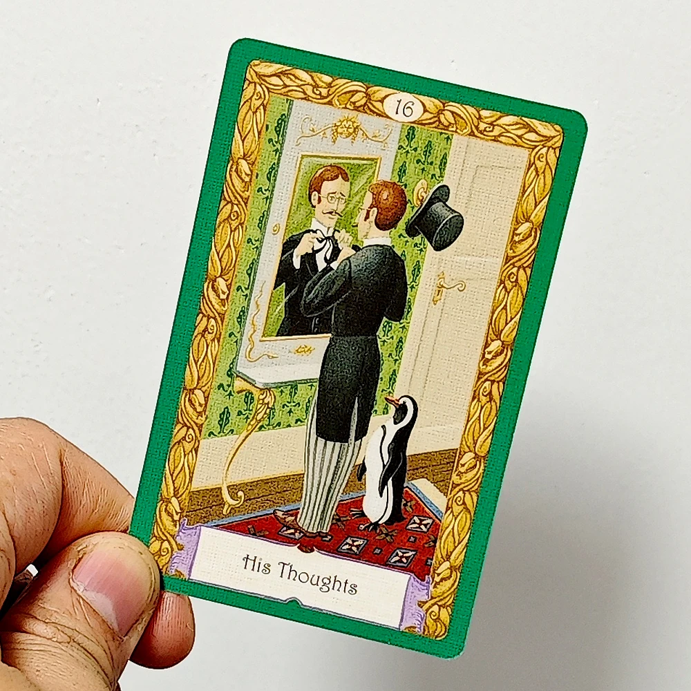 Mystical Kipper Deck 9*6cm German System of Fortune Telling 36 Pcs Oracle Cards with Keywords