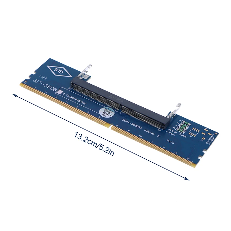 Laptop SO-DIMM Memória para Desktop Adapter, Card Converter, Conector RAM, 1Pc, DDR3, DDR4, DDR5