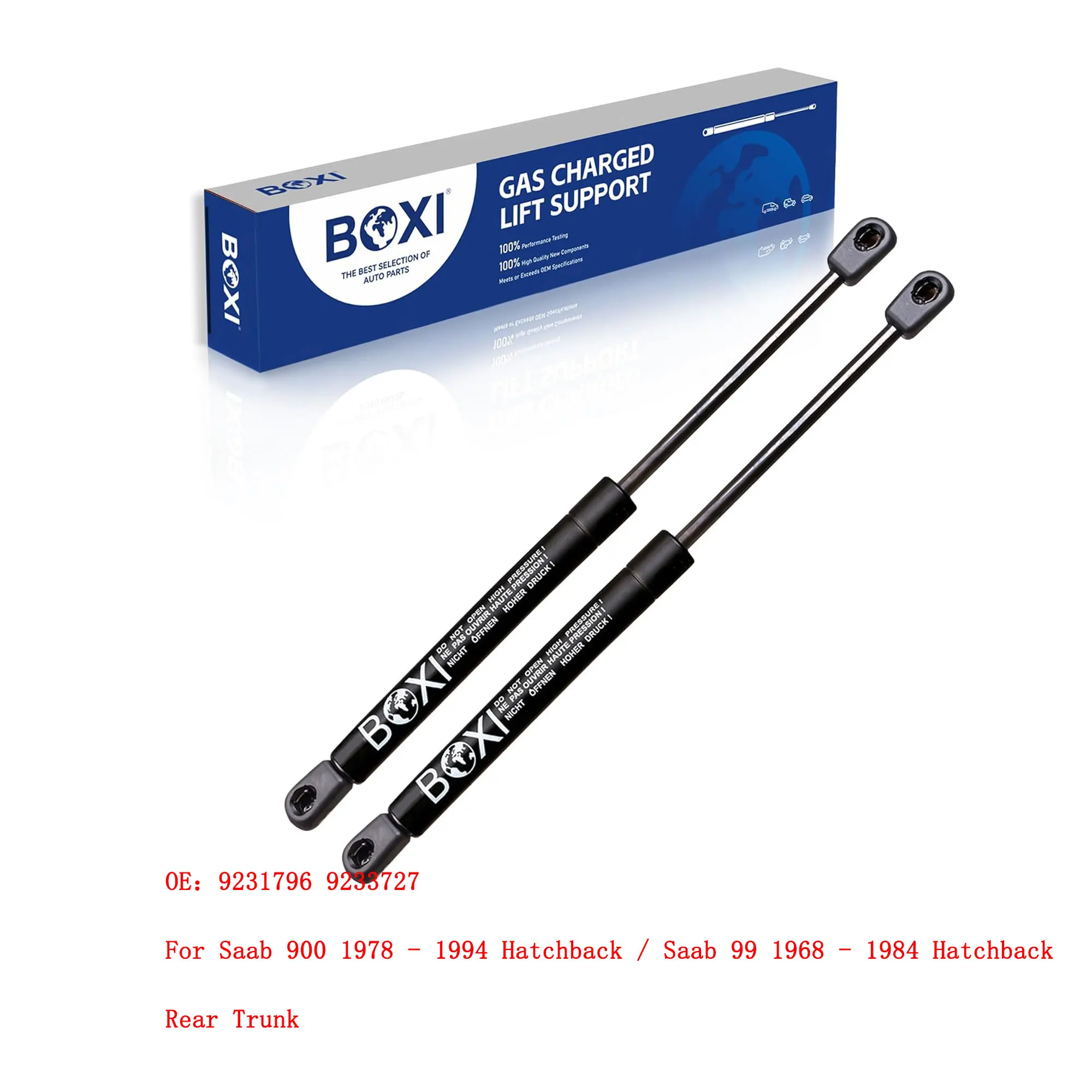 2Pcs Rear Boot Shock Gas Spring Lift Support 9231796 9233727 For Saab 900 1978 - 1994 Hatchback / Saab 99 1968 - 1984 Hatchback