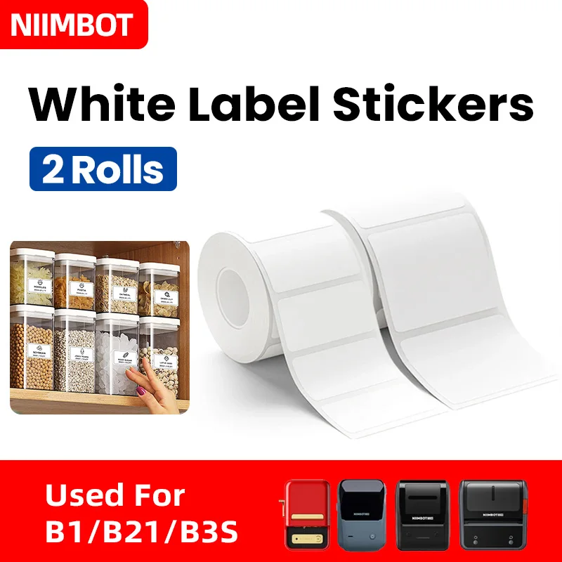 Niimbot B21 B3S thermal label printer paper, pocket printer paper, sticker paper, label paper, waterproof, oil resistant, food s