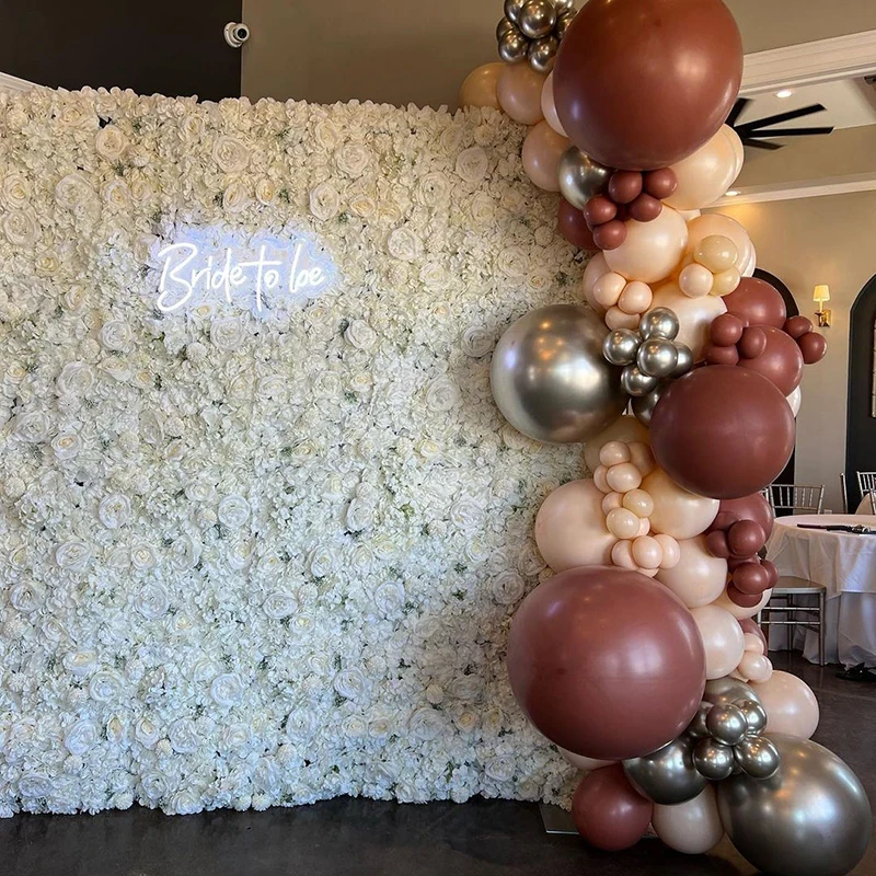 

1 Piece 3D Silk Roses Flower Backdrop for Christmas Party Decor Hydrangea Artificial Flower Wall Wedding Venue Arrangement Decor