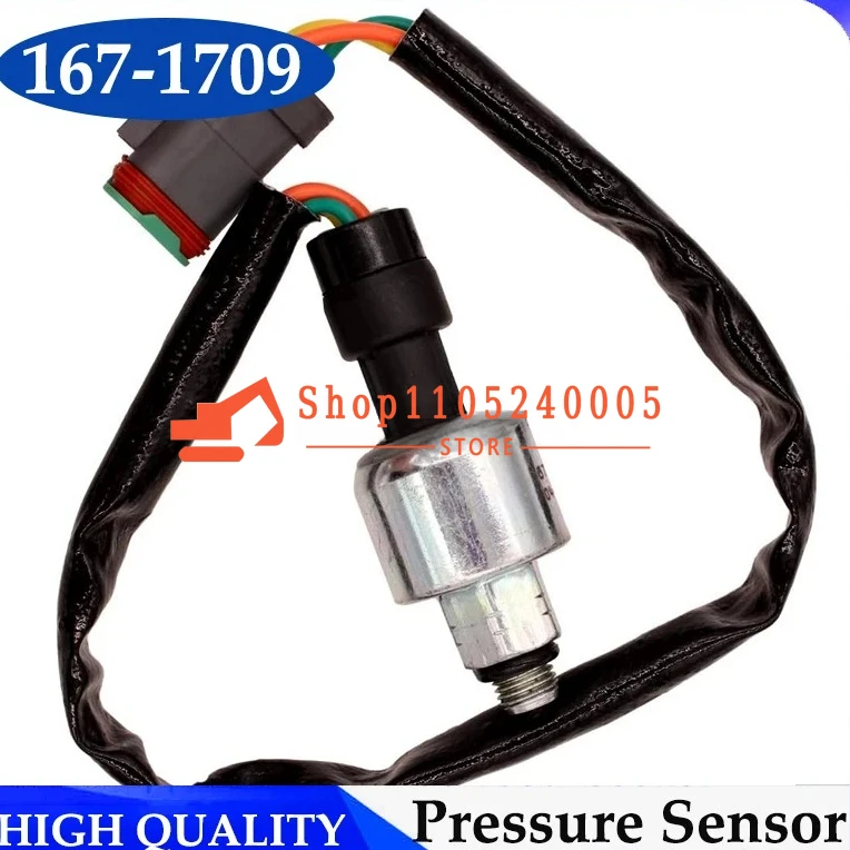 

167-1709 Oil Pressure Sensor 1671709 for Engine 3116 3126 3408E 3412E Wheel Tractor 631D 631E 631G 633E