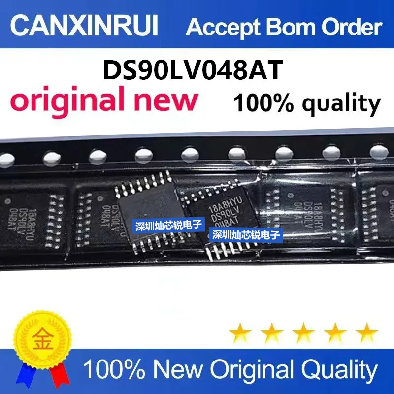 (5-100pieces)Brand new original DS90LV048ATMTCX DS90LV048AT SMD TSSOP16 receiver chip